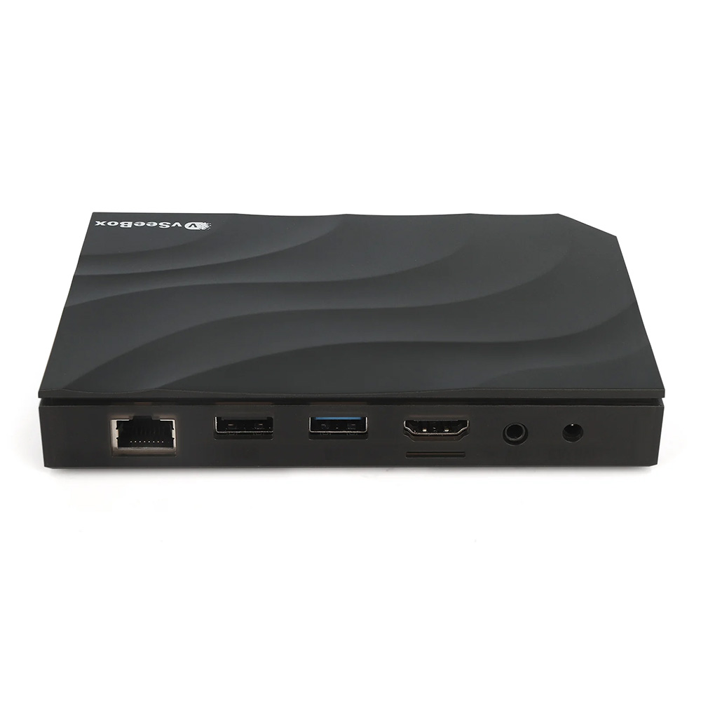 vSeeBox V3 Pro HDMI, USB, and Ethernet ports – rear view